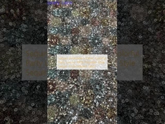 Sequin Embroidery Fabric Colorful Party Luxary 100% Polyester Style Sequin Embroidered Fabric