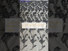 Luxary Metallic Lace Fabric High Quality Elegent Wedding 60yards Embroidery Fabric