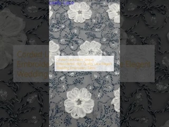 Corded Lace Fabric Sequin Embroidered High Quality Lace Elegent Wedding Embroidery Fabric
