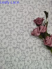 49 Inch White Color High Quality Spandex Floral Lace Fabric For Lady Clothing Women Dress
