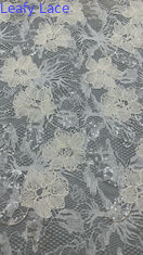 White Luxury Sequin Embroidery Durable And Elegant Luxary Knit Flower Embroidery Fabric Lace Fabric Wedding Birthday Occasions Sequin Plaid Beaded Fabric