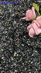 Metallic Lace Fabric Sequin Embroidery Fabric Customized Color