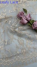 Wedding Party Essential Leafy Embroidery Lace Fabric Elegent Embroidered Fabric
