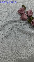 Polyester Viscose Cotton Spandex White 100% Embroidered Lace Fabric