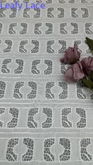 French Vintage Lace Fabric Leafy Luxury Mesh Tulle for DIY Dressmaking