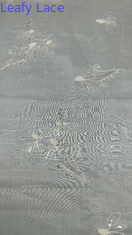 Leafy Tulle Mesh Fabric Lightweight Breathe and Elegt Sequin Embroidered Lace Fabric