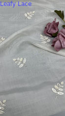 New Arrival Tulle Mesh Fabric Breathe Crochet Lace Fabric Leafy Sequin Fabric