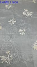 High Quality Floral Tulle Mesh Fabric Breathe Mesh Lace Fabric Leafy Sequin Fabric