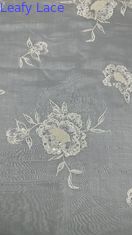 3D Floral Tulle Mesh Fabric Breathe Mesh Lace Fabric Leafy Sequin Fabric