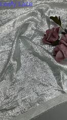 Tulle Mesh Lace Fabric lighting 100% Polyester Leafy Mesh Lace Fabric