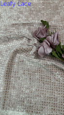 100% Polyester Embroidery Mesh Sequin Lace Fabric Holow-up Elegant Lace Fabic