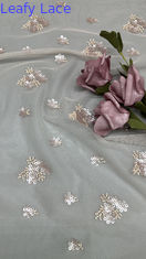 Luxary Sequin Beaded Embroidered Fabric Lace Fabric New Arrival For Couture Occasion