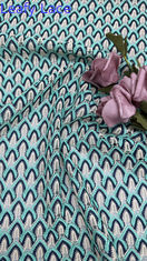 100% Cotton Colored Embroidered Fabric For Evening Occasion Elegant And Breathe