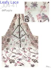 Leafy Eest Culture Sequin Embroidered Fabric 3D Floral Mesh Ground for Ladies Gowns Luxary Fabric