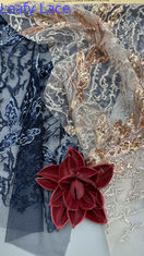 Sequin Vintage Inspired Embroidered Lace Baroque Floral Patterns for Regal and Romantic Formal Gowns