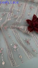 French Tulle Lace with  Sequin Ultra Fine Mesh for Couture-Inspired Formal and Evening Wedding Wear
