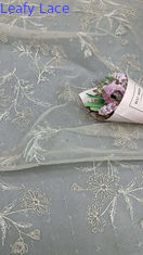Mesh Tulle Lace with Raised Embroidery Featherlight Luxury Fabric for Ethereal Red Carpet Dresses