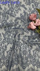 3D Embroidered Lace with Mesh Breathe High-End Couture Fabric for Formal and Gala Dresses