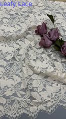 White Embroidered Lace with Mesh Precision Breathe High Quality Fabric for Formal  Clothing