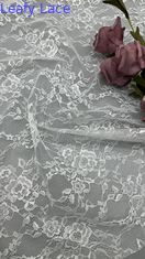 White Lace New Design Tulle Mesh Fabric Floral High Quality Breathe for Cauasl Gowns