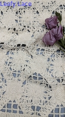 100% Polyester Lace Fabric Plaid Elegant High Quality for Party  Gowns