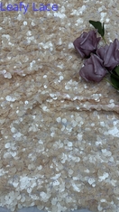 Sequin Embroidered Lace Fabric 100% Polyester  Luxary for Wedding Dress