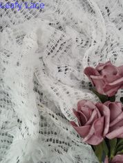 White 3D Floral Lace Fabric Children Dress Fabric Crochet Lace