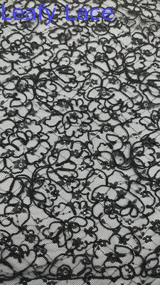 Tull Mesh Fabric Embroidered Lace Fabric  For Fashion Show Clothes