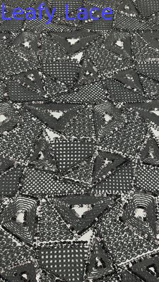 Leafy 3D Floral Lace Fabric Embroidery Fabric Elegant And Breathe Sequin Lace Fabric Luxury Occasion Fabric