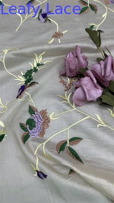 Frence Style Lace Trim Fabric Soft and Breathable Tulle Mesh Fabric for Crafts