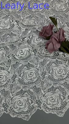 Metallic Sequin Embroidered Chantilly Fabric Lace Fabric New Fashion for Garments Gowns