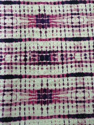 100% Pure Cotton Eyelet Embroidery Digital Printing Fabric