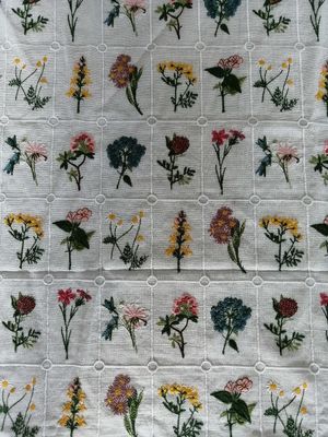 80 Yards Cotton 9 Colors Embroidered 3D Floral Lace Fabric