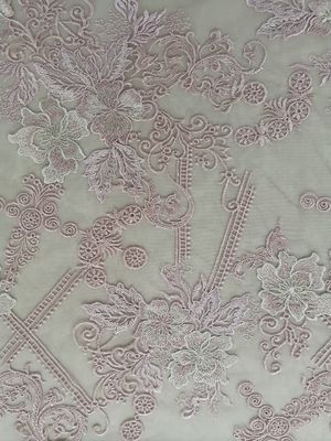 70 yards Lace Table Cloth Pink Embroidered Lace Fabric