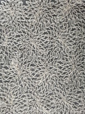 Crochet Tulle Mesh Swiss Floral Lace Applique Fabric