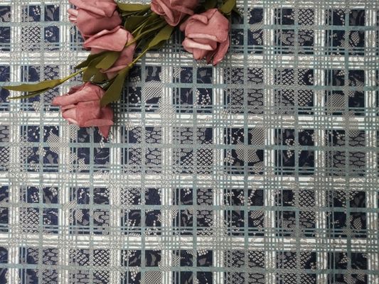 Party Colored Floral Printed Lace Fabric Evening Dress Fabric