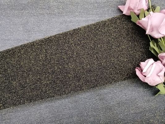 Gold Lurex Mesh Tulle Metallic Lace Fabric For Female Bottoming Shirt