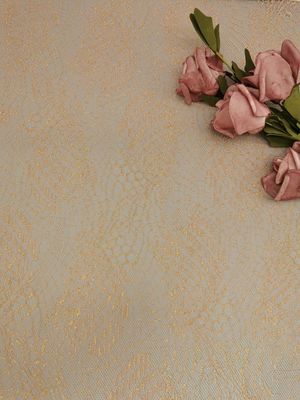 Party Embroidery Metallic Geometric Lace Fabric Women Textile