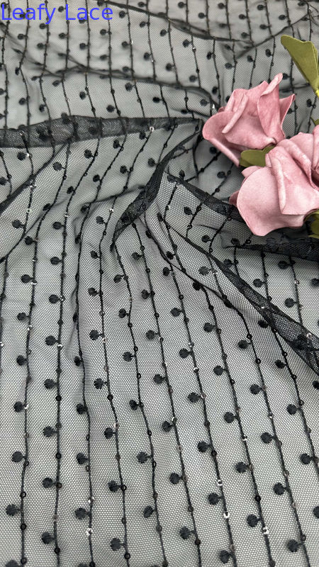 French Tulle Lace With Ultra-Fine Mesh For Couture Inspired Formal And Evening Wear