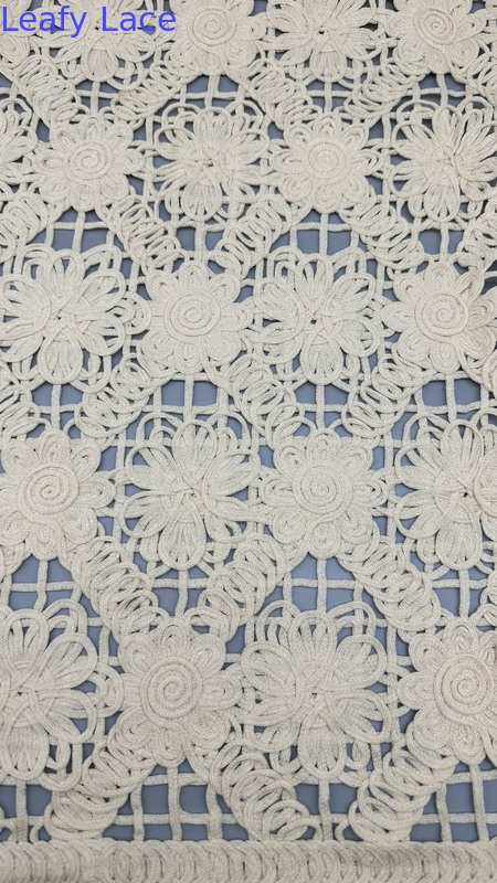 Corded Lace Fabric Guipure Lace Fabric for Bridal Wedding Party Gown