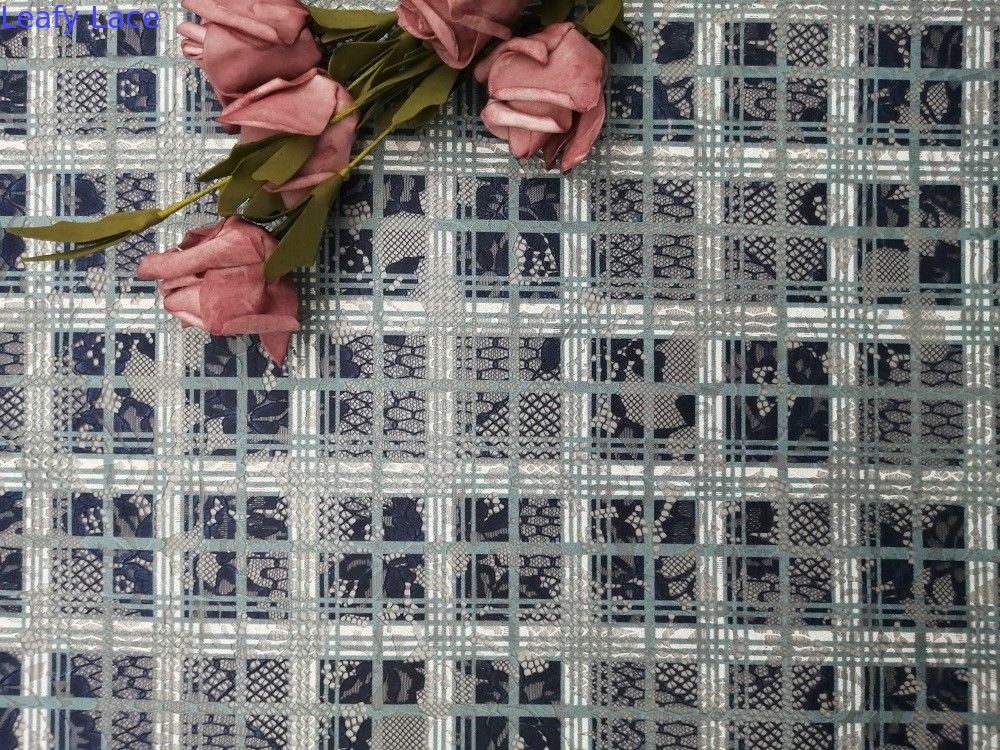 Party Colored Floral Printed Lace Fabric Evening Dress Fabric