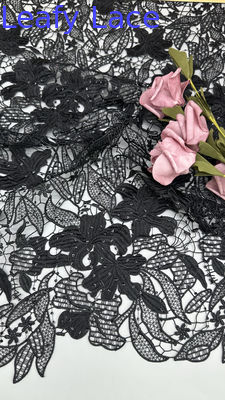 Chantilly Lace Luxary Chemical Lace Fabric Leafy Romantic Lace for Wedding Couture and Dresses