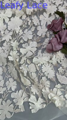 Elegant Floral Lace Mesh Ground for Dressmaking Gowns Soft Lightweight