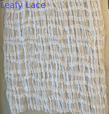 French Style Pleated Lace Fabric for Mesh Breathe High Quality Premium Lace Fabric Luxury