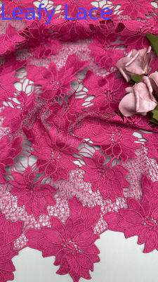 Luxury Pink Flower Laser Embroidered Lace Style Hollow-up For Breathe  Premium