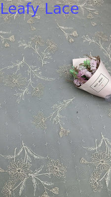 Mesh Tulle Lace with Raised Embroidery Featherlight Luxury Fabric for Ethereal Red Carpet Dresses