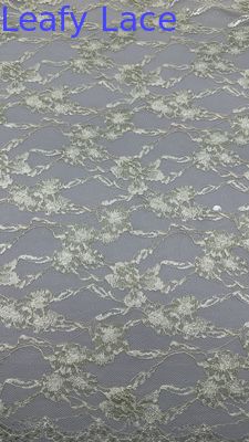 Luxury INS Embroidered Mesh Lace  Tulle with Floral Stitching for Elegant Wedding Gowns