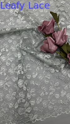 Luxury Embroidered Lace Fabric Soft Tulle with Delicate Floral for Elegant Evening Gowns