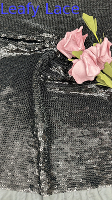 Sequin Embroidered Fabric High Quality for Eye-Catching Evening and Gala Dresses