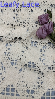 100% Polyester Lace Fabric Plaid Elegant High Quality for Party  Gowns